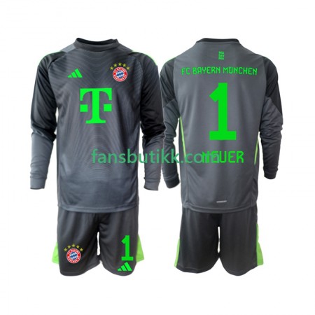 Fotballdrakt Bayern München Neuer 1 Keeper Barn Bortetrøye 2025-2026 Langermet